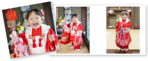 七五三シンプルプランのアルバム見本